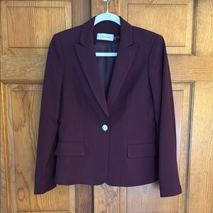 Calvin Klein Women's Deep Purple Blazer